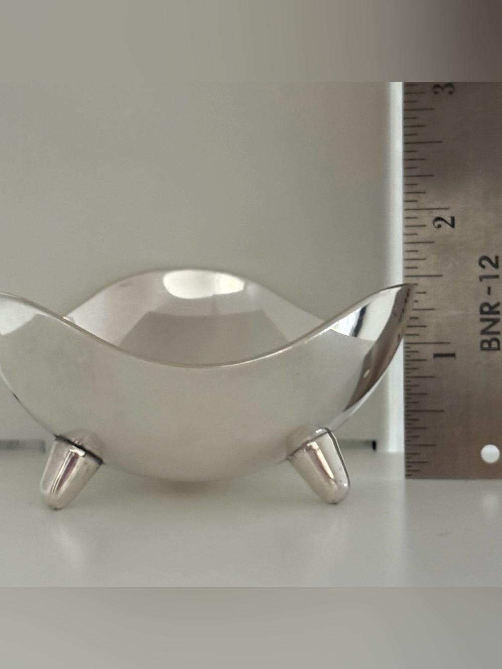 Vintage 1950s Hans Jensen Silverplate Small 3” Bowl Mid Century Danish Modern
